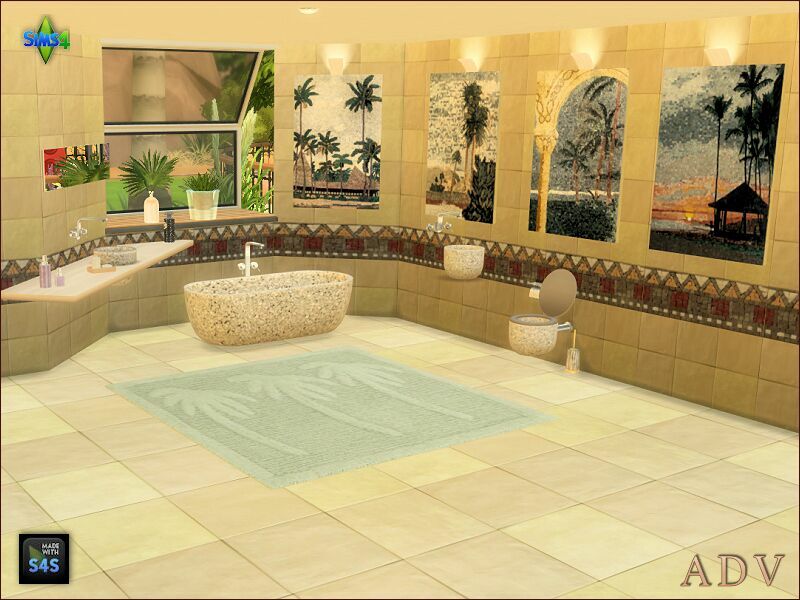 Walls And Floors With Paintings 4 sims 4 cc walls and floors with paintings 10