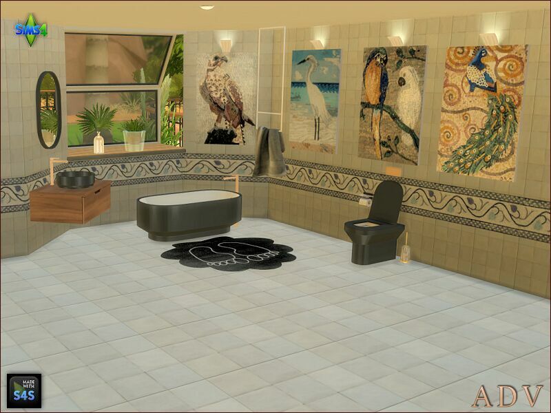 Walls And Floors With Paintings 2 sims 4 cc walls and floors with paintings 11