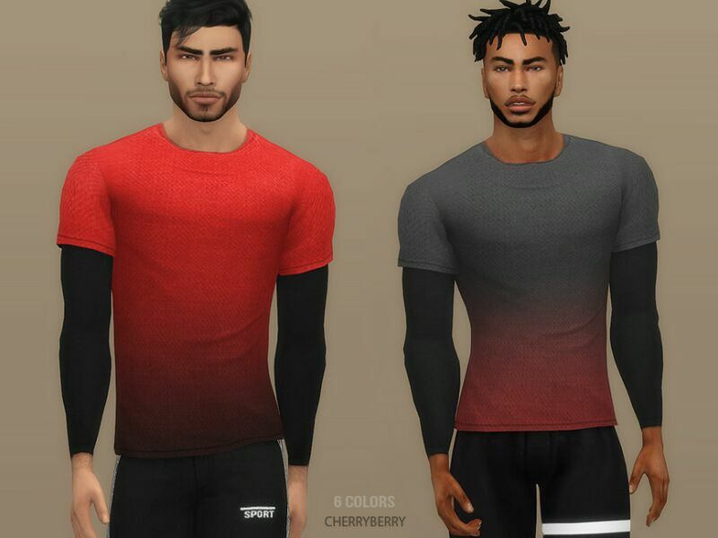 Warm Men’S Winter Shirt By Cherryberrysim 1 Warm Men’S Winter Shirt By Cherryberrysim Sims 4 CC
