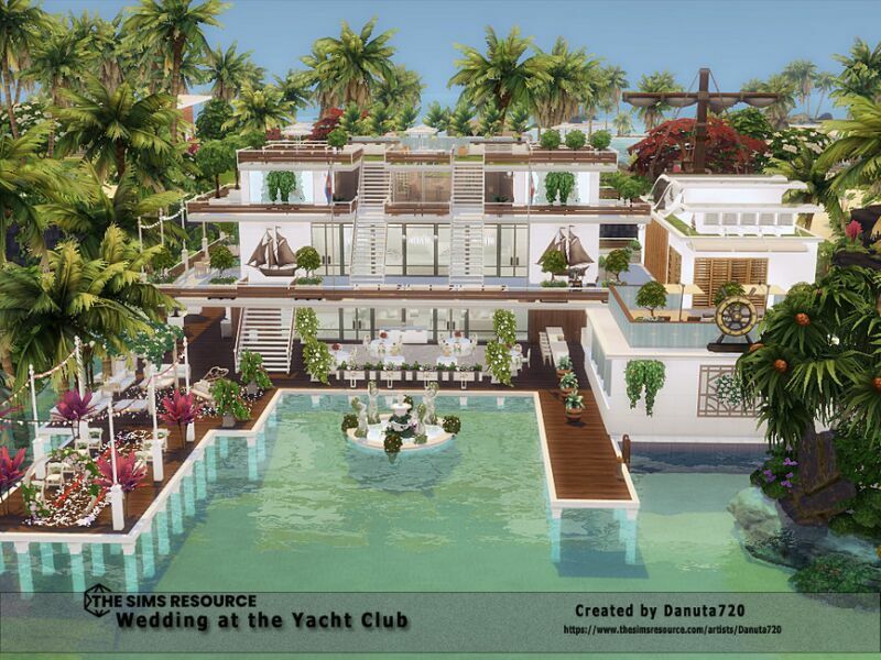 Wedding At The Yacht Club/No CC By Danuta720 1 Wedding At The Yacht Club/No CC By Danuta720 Sims 4 CC