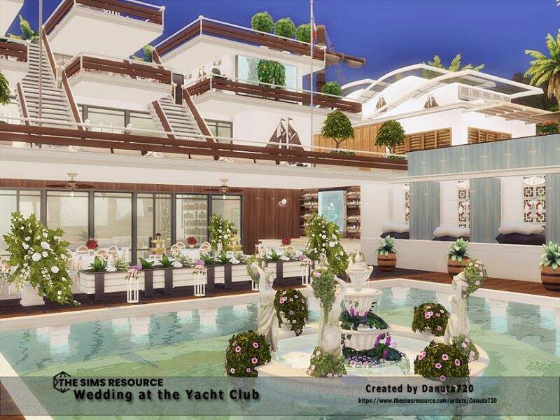 Wedding At The Yacht Club/No CC By Danuta720 6 sims 4 cc wedding at the yacht club no cc by danuta720 3
