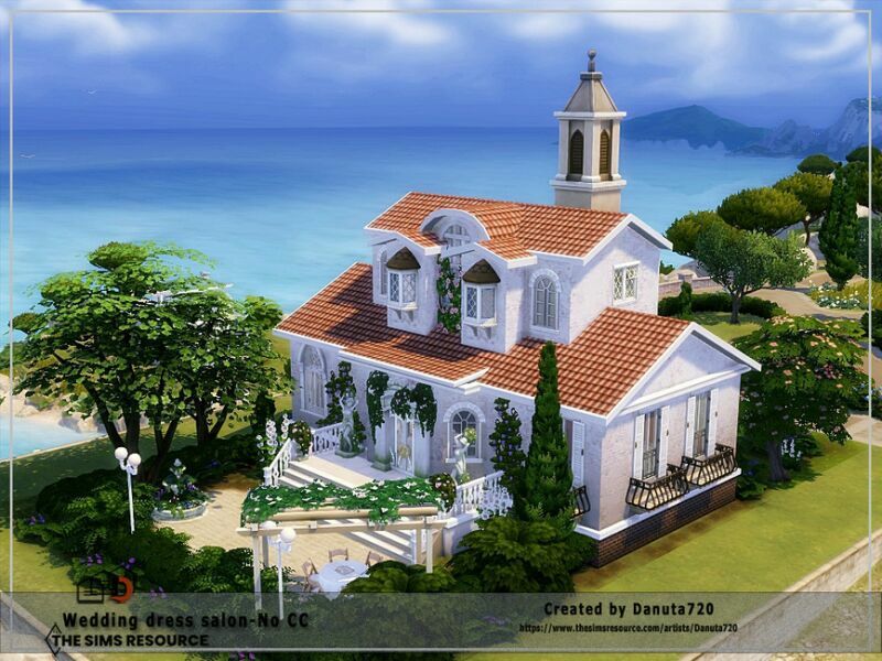 Wedding Dress Salon-No CC By Danuta720 5 sims 4 cc wedding dress salon no cc by danuta720 4