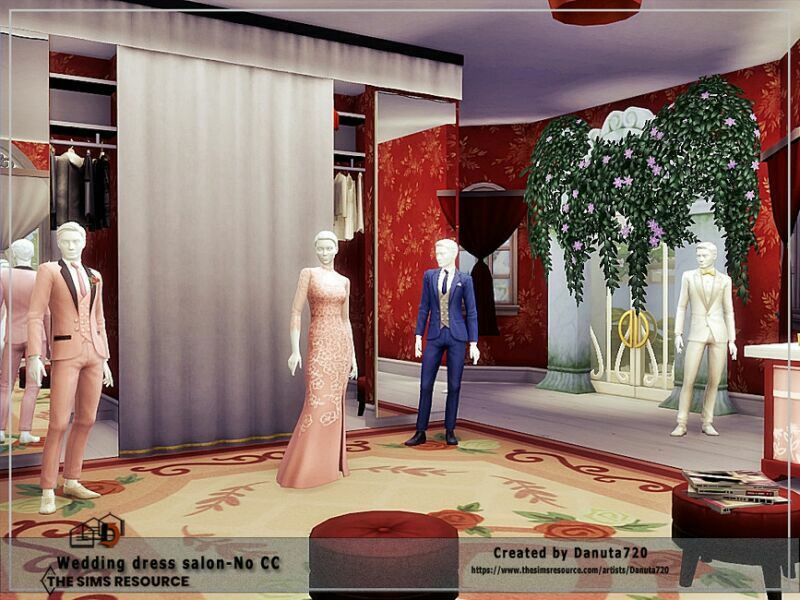 Wedding Dress Salon-No CC By Danuta720 3 sims 4 cc wedding dress salon no cc by danuta720 6