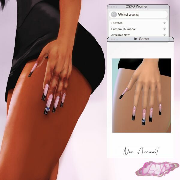 Westwood Nails 2 sims 4 cc westwood nails 2