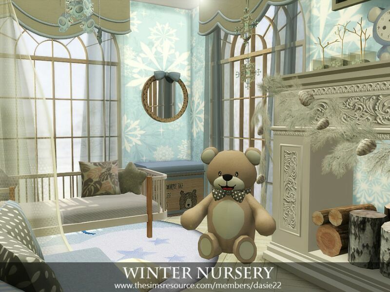 Winter Nursery By Dasie2 1 Winter Nursery By Dasie2 Sims 4 CC