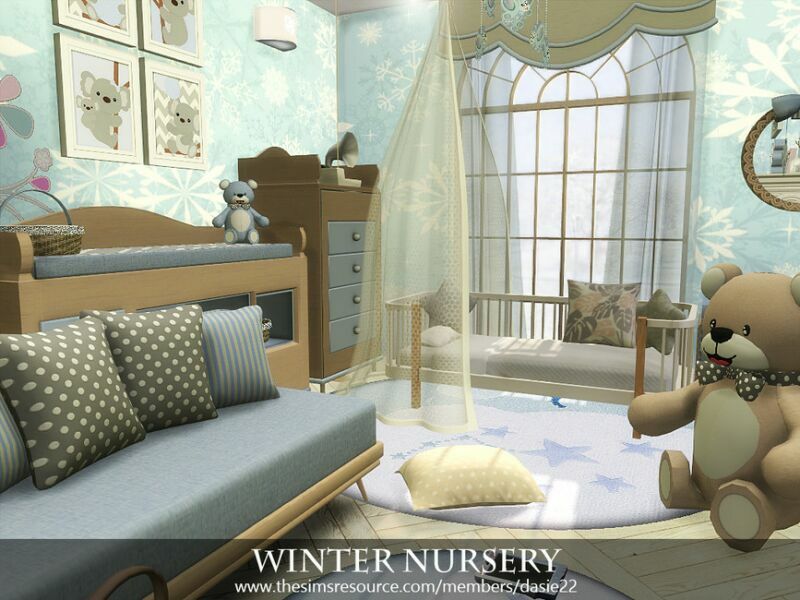 Winter Nursery By Dasie2 3 sims 4 cc winter nursery by dasie2 3