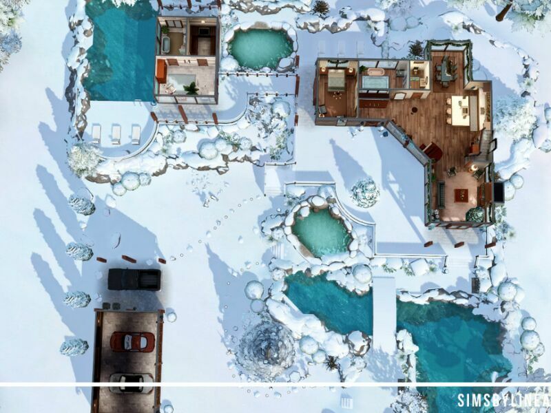 Winter Wonderland Mansion By Simsbylinea 2 sims 4 cc winter wonderland mansion by simsbylinea 7