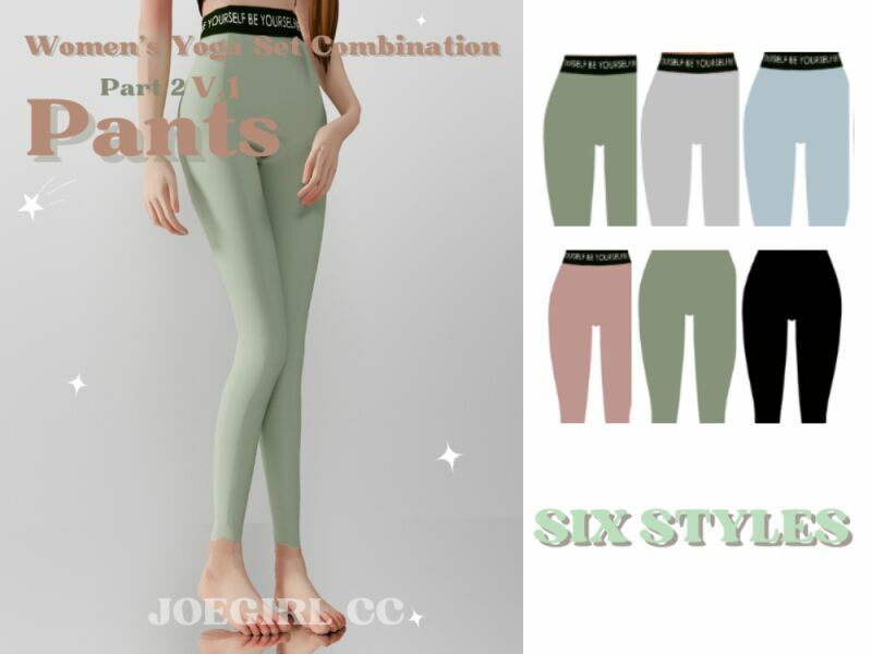 Women’s Yoga SET Combination V1 Part 2 By Joegirl 1 Women’s Yoga SET Combination V1 Part 2 By Joegirl Sims 4 CC