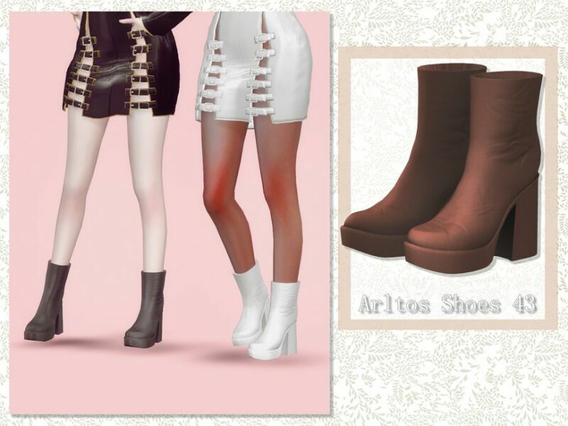Wrinkle Boots / 43 By Arltos 1 Wrinkle Boots / 43 By Arltos Sims 4 CC