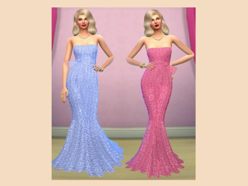 WS Female Marylins Wedding Dress – RC By Watersim44 2 sims 4 cc ws female marylins wedding dress rc by watersim44 2