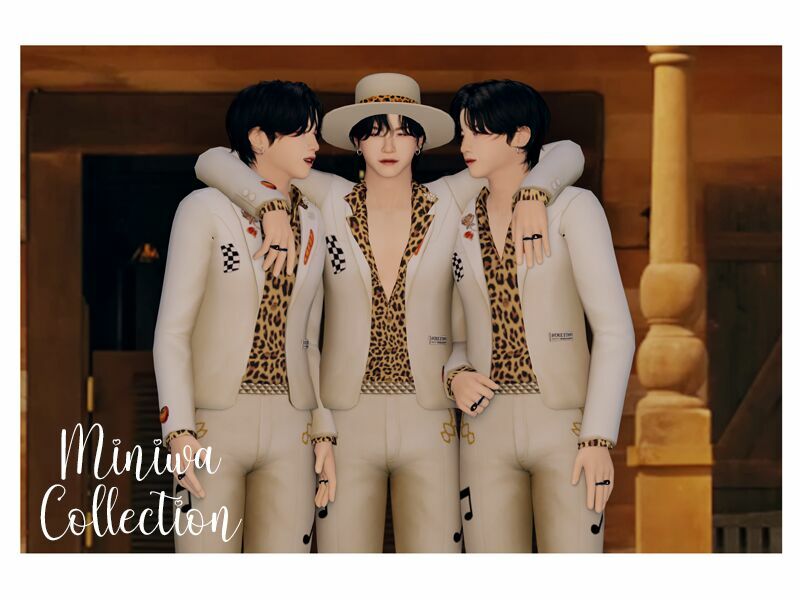 Yoongi That That Outfit By Btsims 1 Yoongi That That Outfit By Btsims Sims 4 CC