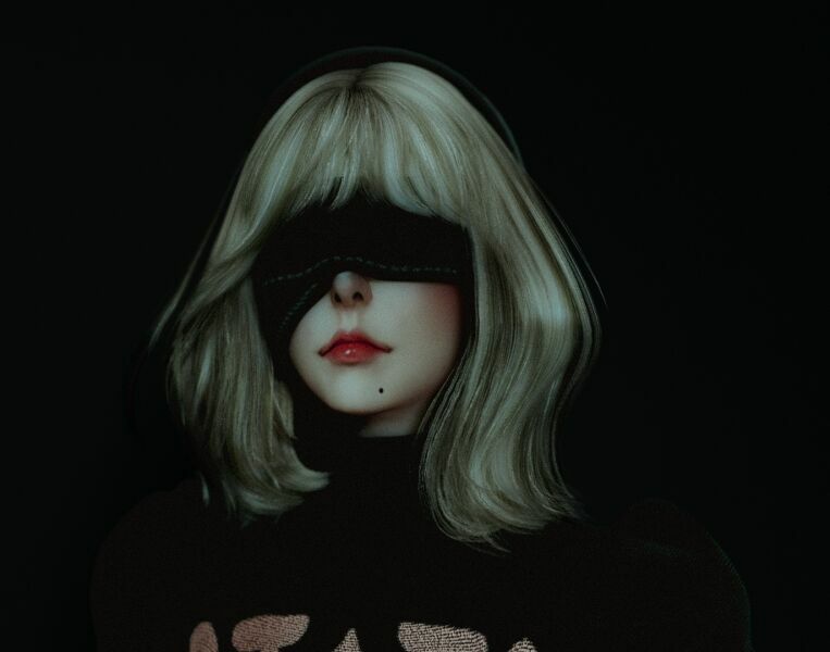 Yorha NO. 2 Type B By _Volfe_ 4 sims 4 cc yorha no 2 type b by volfe 2
