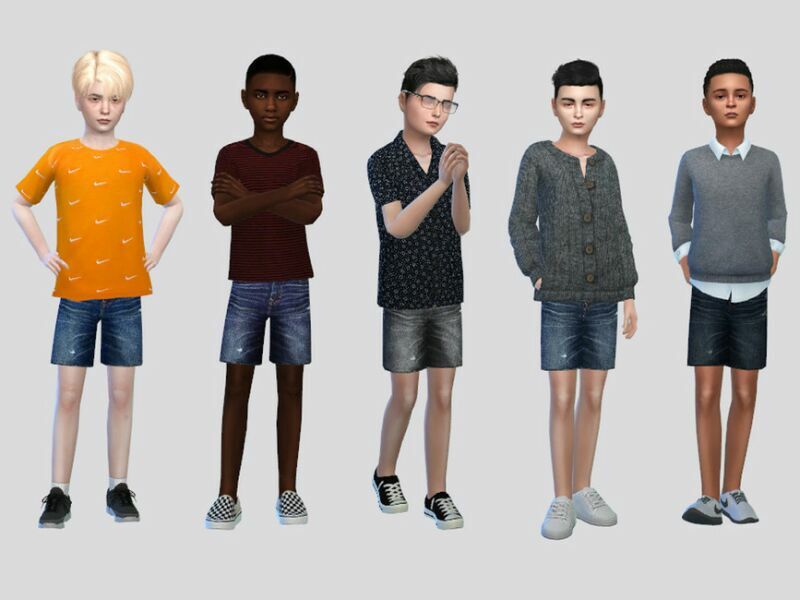 Zack Denim Shorts Boys By Mclaynesims 1 Zack Denim Shorts Boys By Mclaynesims Sims 4 CC