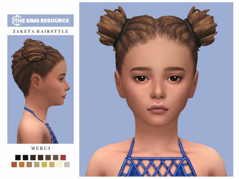 Zaketa Hairstyle For Child By -Merci- 1 Zaketa Hairstyle For Child By -Merci- Sims 4 CC