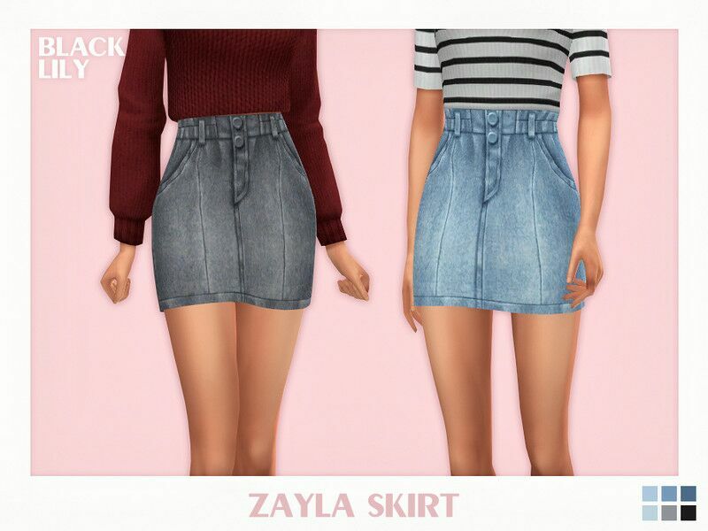 Zayla Skirt 1 Zayla Skirt Sims 4 CC