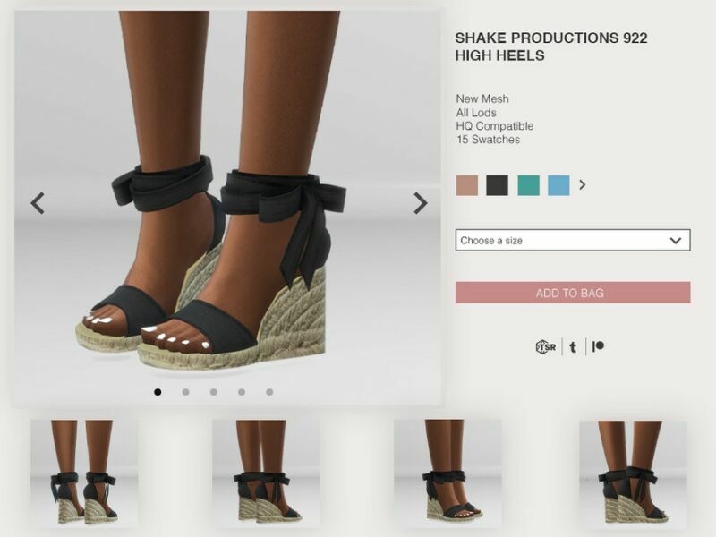 922 – High Heels By Shakeproductions 1 922 – High Heels By Shakeproductions Sims 4 CC