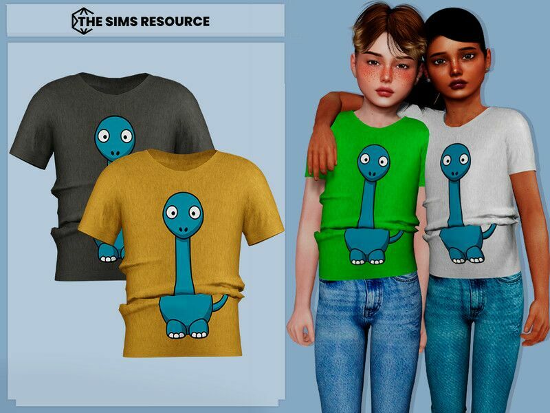 Asha T-Shirt By Couquett 1 Asha T-Shirt By Couquett Sims 4 CC