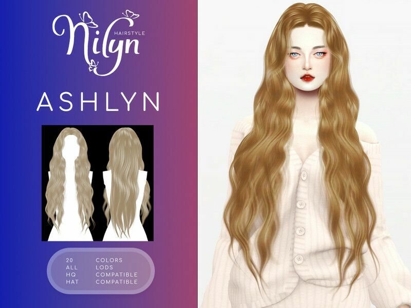 Ashlyn Hair – NEW Mesh / Female 1 Ashlyn Hair – NEW Mesh / Female Sims 4 CC