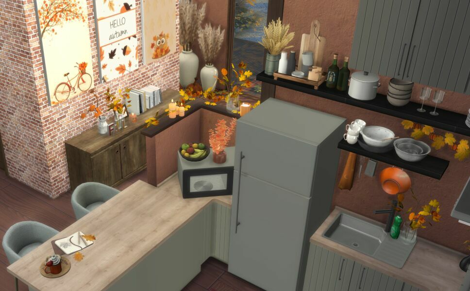 Autumn House 4 sims 4 cc autumn house 7