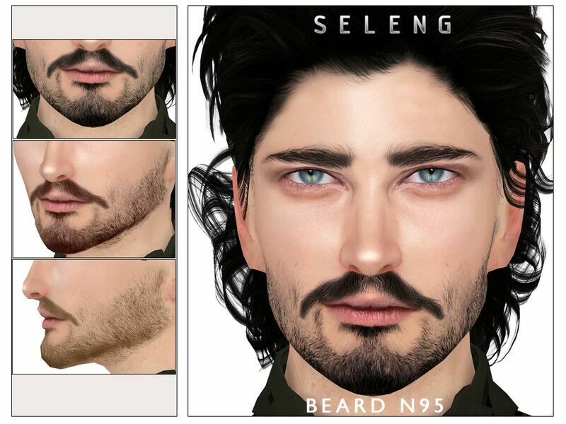 Beard N95 By Seleng 1 Beard N95 By Seleng Sims 4 CC