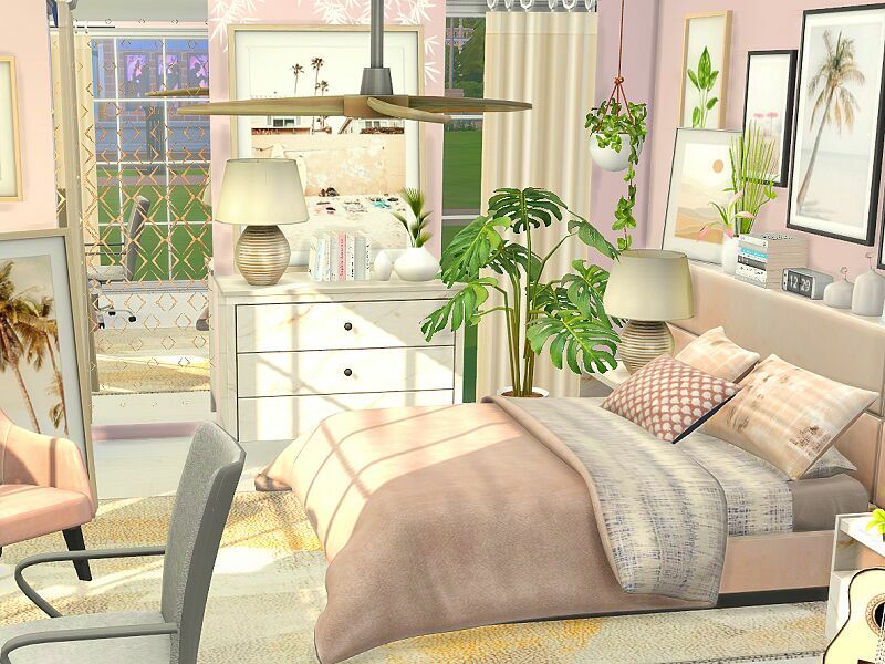 Bedroom – Palm Beach – CC By Flubs79 1 Bedroom – Palm Beach – CC By Flubs79 Sims 4 CC