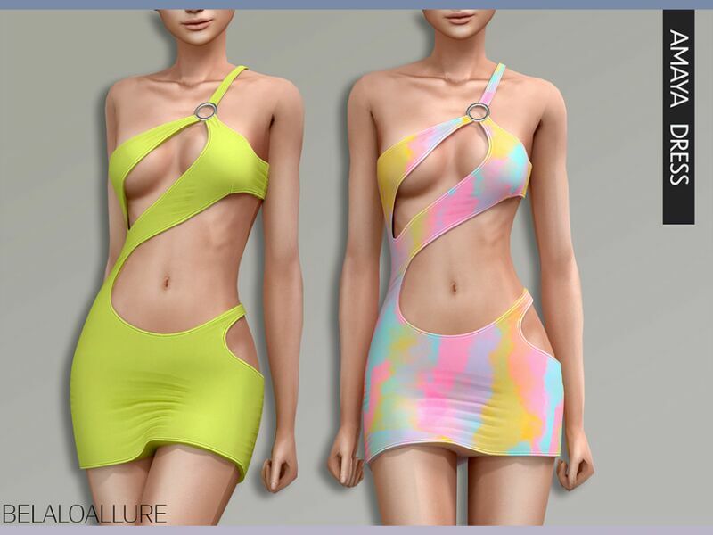 Belaloallure_Amaya Dress (Patreon) By Belal1997 1 Belaloallure_Amaya Dress (Patreon) By Belal1997 Sims 4 CC