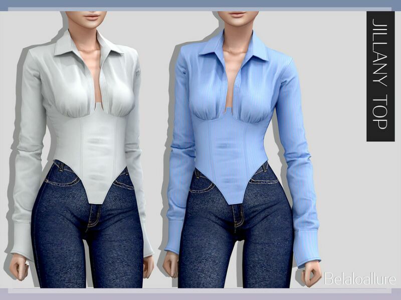 Belaloallure_Jillany TOP (Patreon) By Belal1997 1 Belaloallure_Jillany TOP (Patreon) By Belal1997 Sims 4 CC