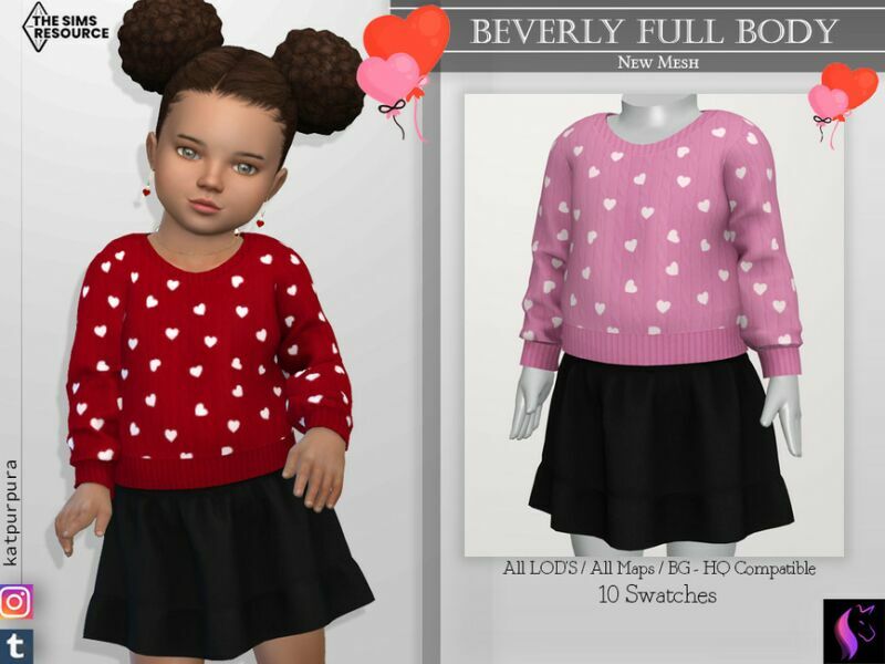 Beverly Full Body By Katpurpura 1 Beverly Full Body By Katpurpura Sims 4 CC
