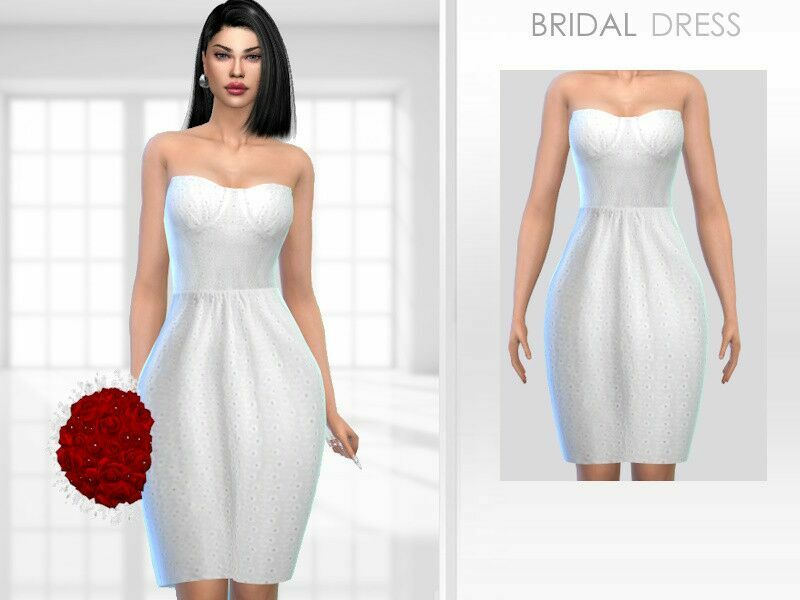 Bridal Dress 1 Bridal Dress Sims 4 CC