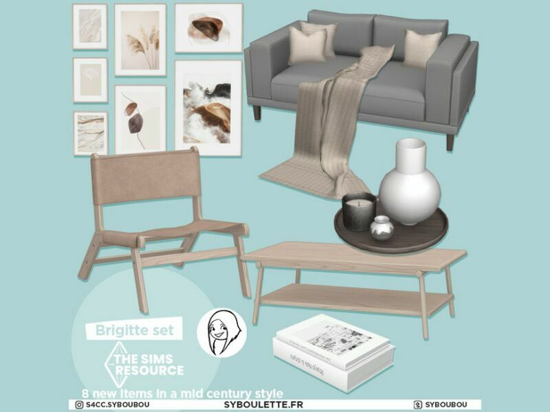 Brigitte Living Room SET By Syboubou 3 sims 4 cc brigitte living room set by syboubou 4