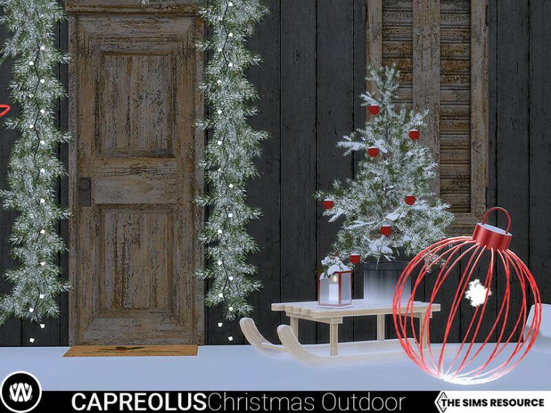 Capreolus Christmas Outdoor Decorations By Wondymoon 4 sims 4 cc capreolus christmas outdoor decorations by wondymoon 3