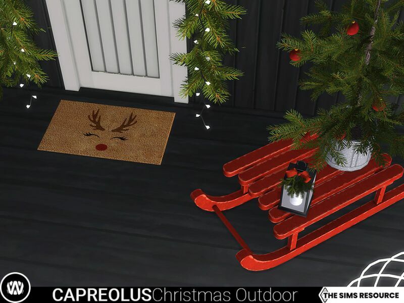 Capreolus Christmas Outdoor Decorations By Wondymoon 3 sims 4 cc capreolus christmas outdoor decorations by wondymoon 5