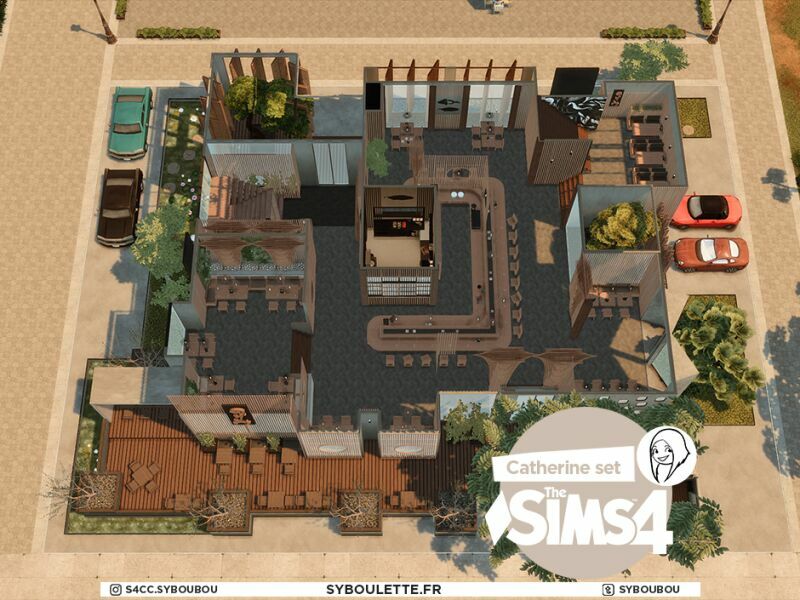 Catherine Sushis Restaurant SET By Syboulette 2 sims 4 cc catherine sushis restaurant set by syboulette 10