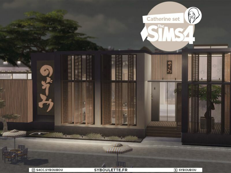 Catherine Sushis Restaurant SET By Syboulette 10 sims 4 cc catherine sushis restaurant set by syboulette 2