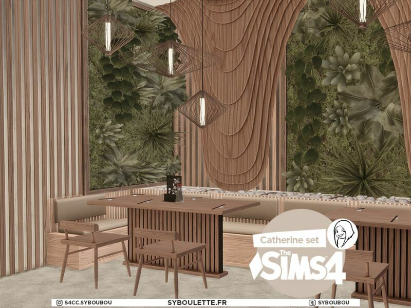 Catherine Sushis Restaurant SET By Syboulette 8 sims 4 cc catherine sushis restaurant set by syboulette 4