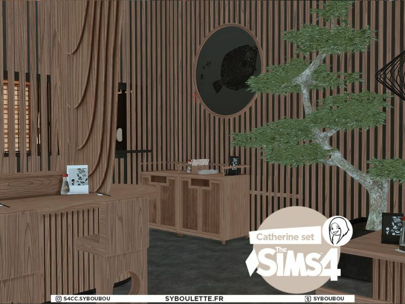 Catherine Sushis Restaurant SET By Syboulette 4 sims 4 cc catherine sushis restaurant set by syboulette 8