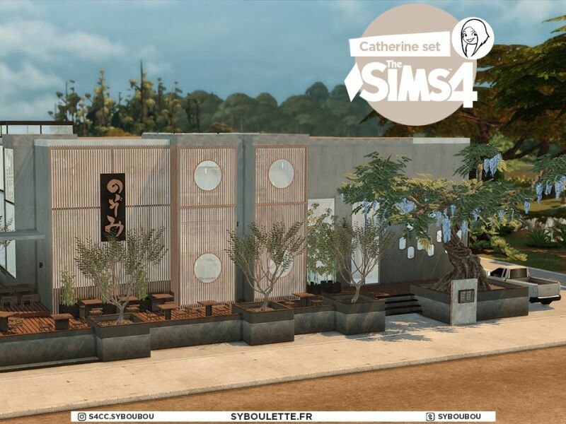 Catherine Sushis Restaurant SET By Syboulette 3 sims 4 cc catherine sushis restaurant set by syboulette 9