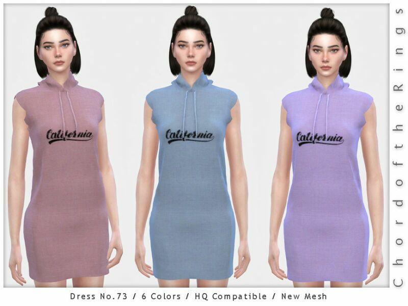 Chordoftherings Dress NO.73 By Chordoftherings 1 Chordoftherings Dress NO.73 By Chordoftherings Sims 4 CC