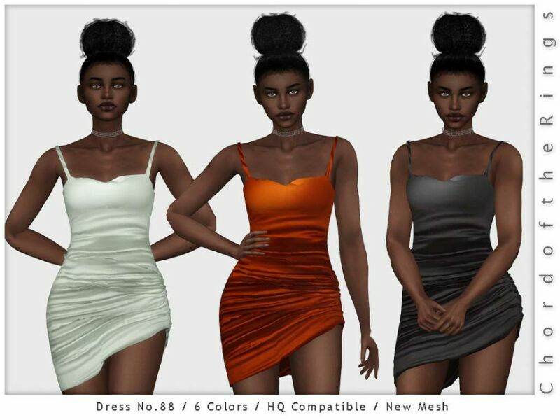 Chordoftherings Dress NO.88 By Chordoftherings 1 Chordoftherings Dress NO.88 By Chordoftherings Sims 4 CC