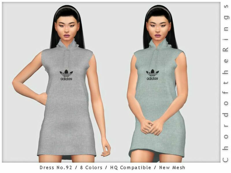 Chordoftherings Dress NO.92 By Chordoftherings 1 Chordoftherings Dress NO.92 By Chordoftherings Sims 4 CC