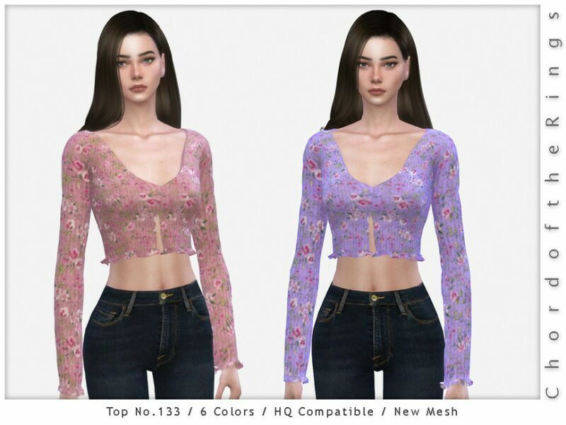 Chordoftherings TOP NO.133 By Chordoftherings 1 Chordoftherings TOP NO.133 By Chordoftherings Sims 4 CC