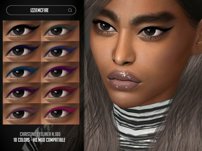 Christine Eyeliner N.180 By Izziemcfire 1 Christine Eyeliner N.180 By Izziemcfire Sims 4 CC