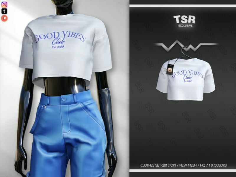 Clothes SET-201 (TOP) BD657 By Busra-Tr 1 Clothes SET-201 (TOP) BD657 By Busra-Tr Sims 4 CC