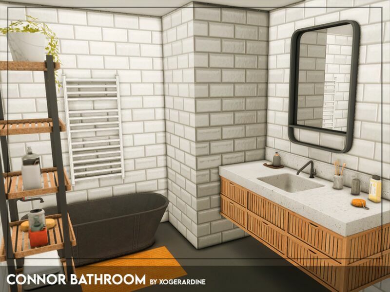 Connor Bathroom (TSR Only CC) By Xogerardine 1 Connor Bathroom (TSR Only CC) By Xogerardine Sims 4 CC