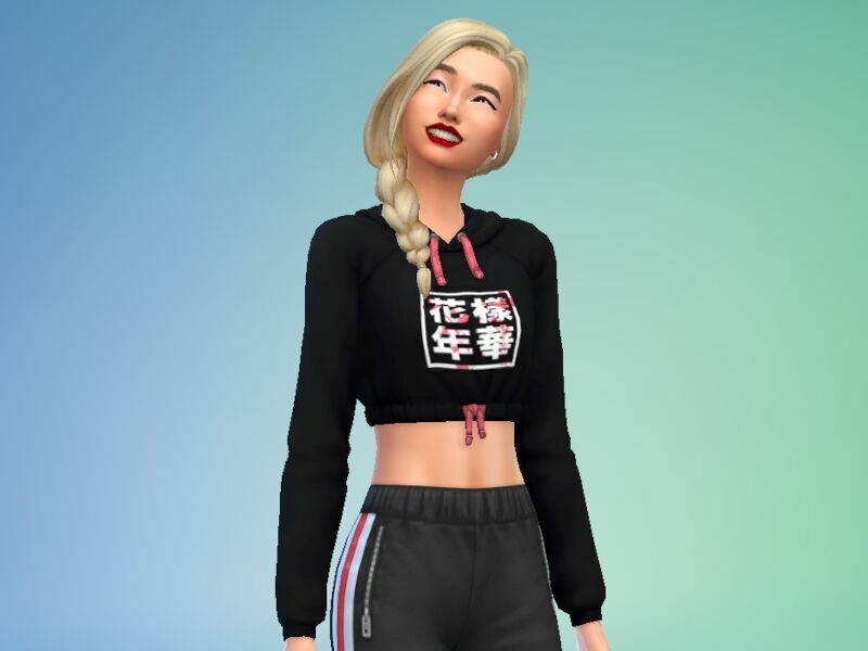 Cropped Hoodie – BTS Merch (Discover University Required) By Moonmanstan 3 sims 4 cc cropped hoodie bts merch discover university required by moonmanstan 4