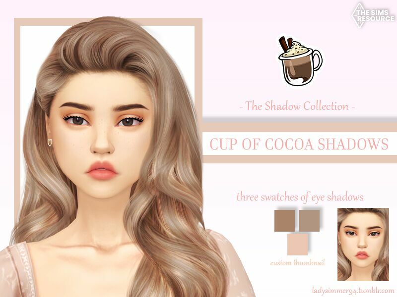 CUP Of Cocoa Shadows By Ladysimmer94 1 CUP Of Cocoa Shadows By Ladysimmer94 Sims 4 CC