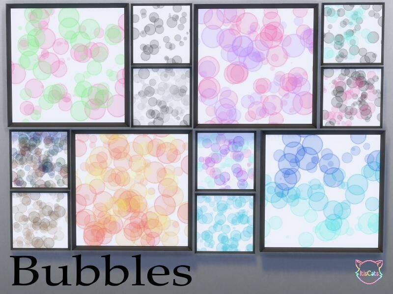 Cute Paintings – Bubbles By Itiscats 1 Cute Paintings – Bubbles By Itiscats Sims 4 CC