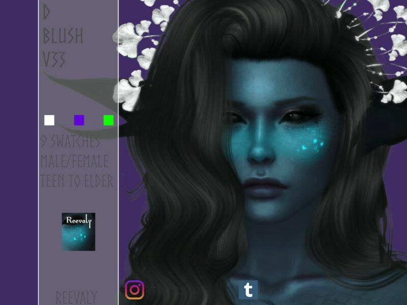 D Blush V33 By Reevaly 1 D Blush V33 By Reevaly Sims 4 CC