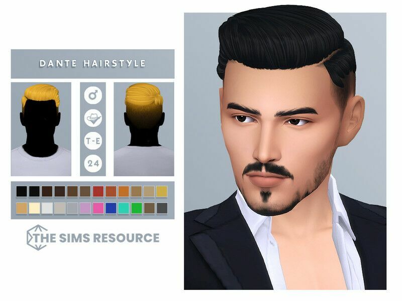 Dante Hairstyle 1 Dante Hairstyle Sims 4 CC