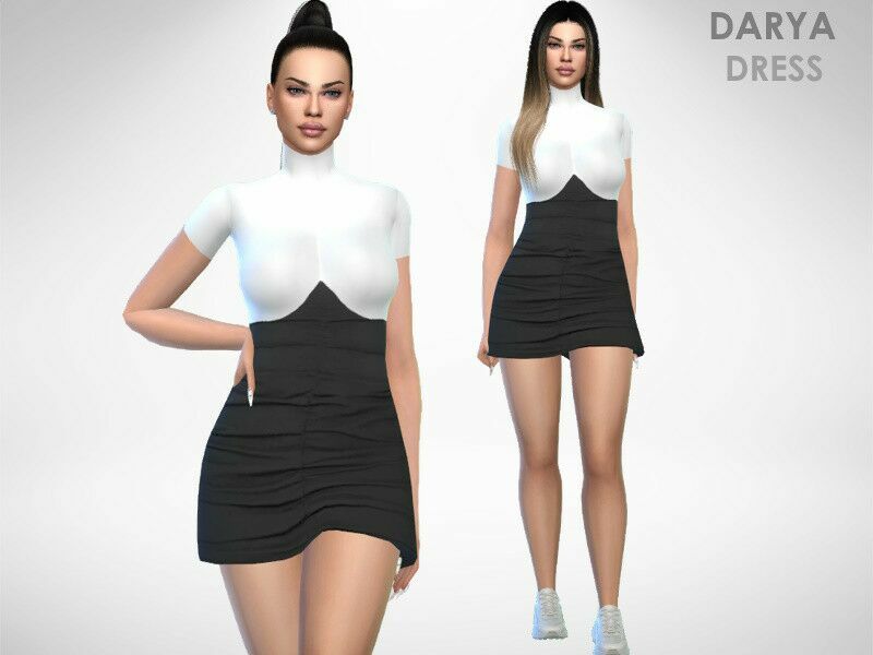 Darya Dress / Everyday By Puresim 1 Darya Dress / Everyday By Puresim Sims 4 CC